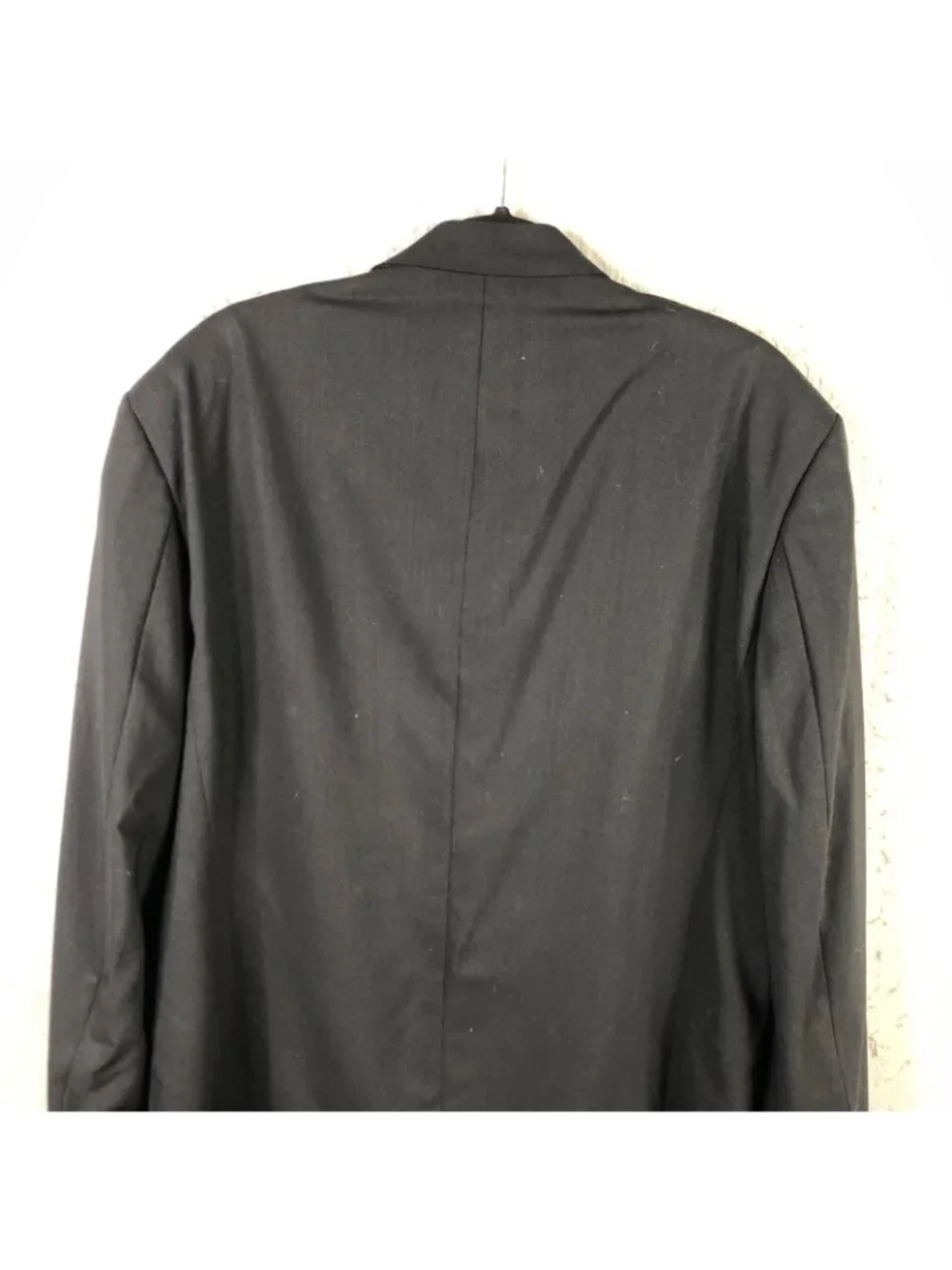 Hugo Boss Blazer Mens 44R Black Virgin Wool Suit Jacket 3 Button USA Business